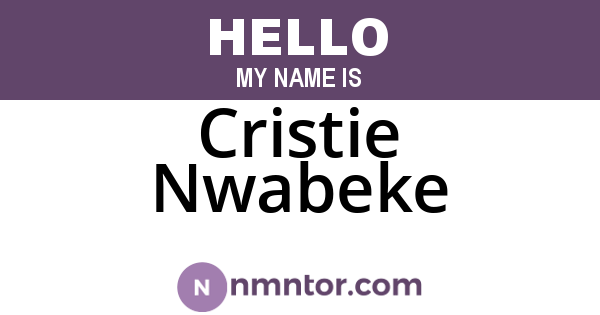 Cristie Nwabeke