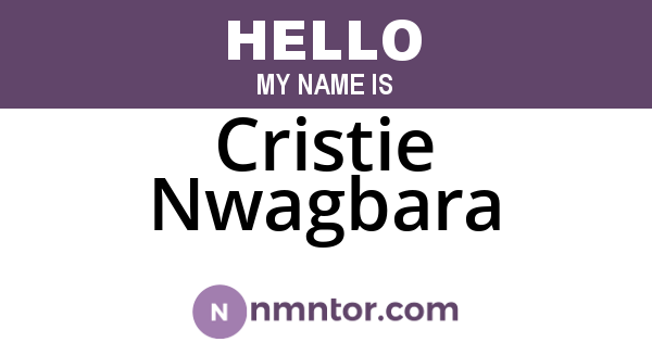 Cristie Nwagbara