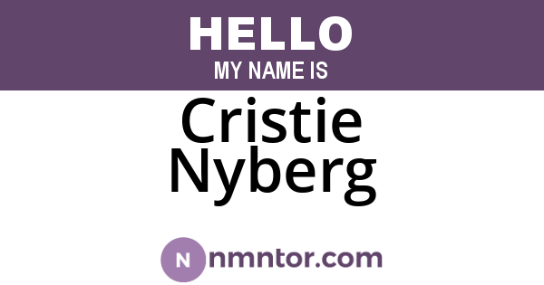Cristie Nyberg