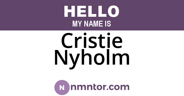 Cristie Nyholm