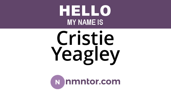 Cristie Yeagley