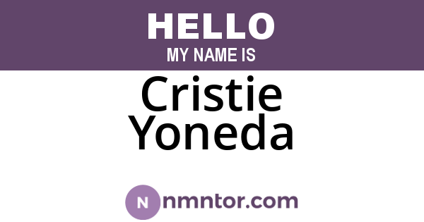 Cristie Yoneda