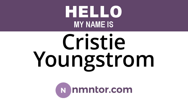 Cristie Youngstrom