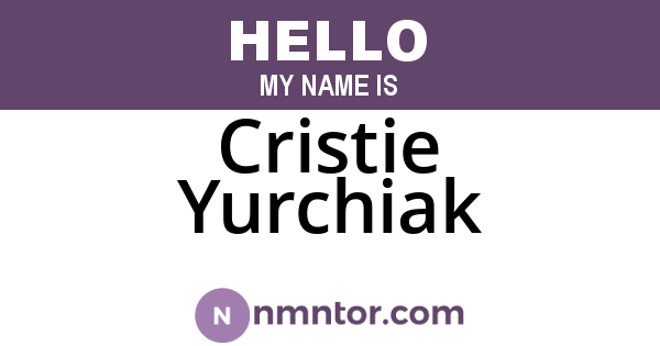 Cristie Yurchiak