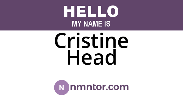 Cristine Head