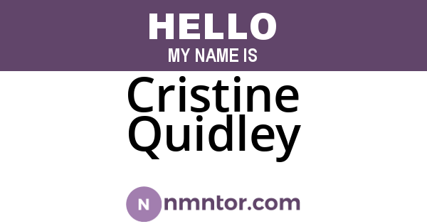 Cristine Quidley