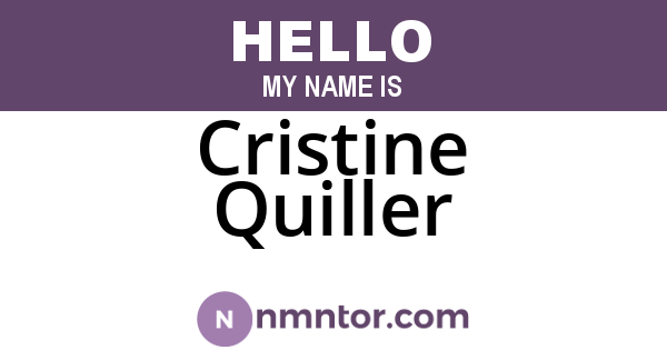 Cristine Quiller