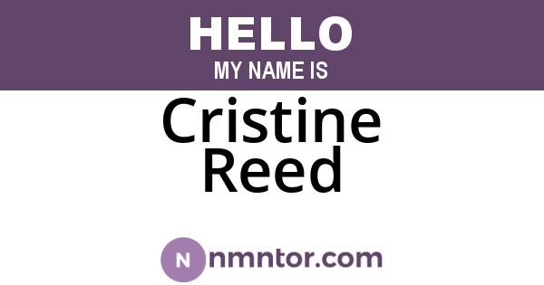 Cristine Reed