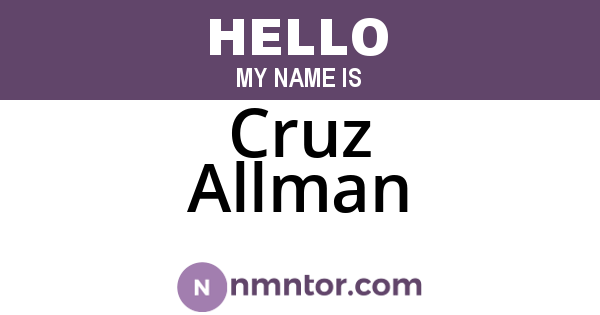 Cruz Allman
