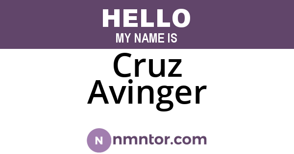 Cruz Avinger