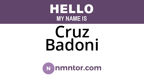 Cruz Badoni