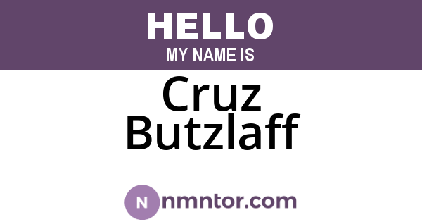 Cruz Butzlaff