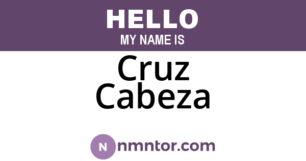 Cruz Cabeza