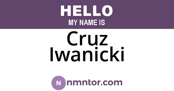 Cruz Iwanicki