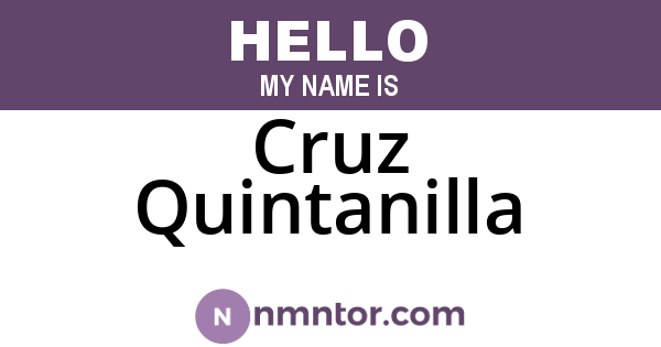 Cruz Quintanilla