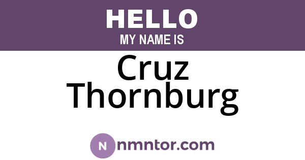 Cruz Thornburg