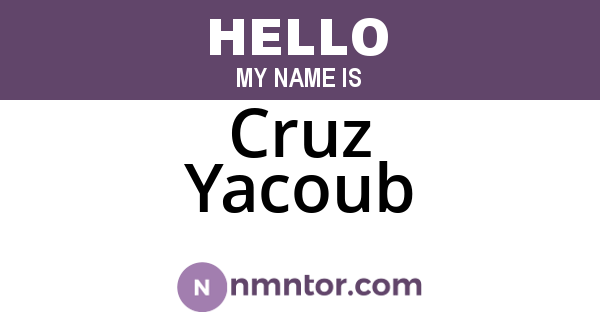 Cruz Yacoub