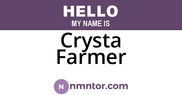 Crysta Farmer