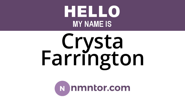Crysta Farrington