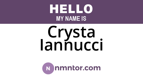 Crysta Iannucci