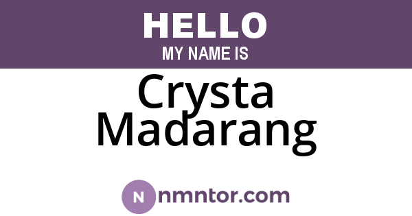 Crysta Madarang