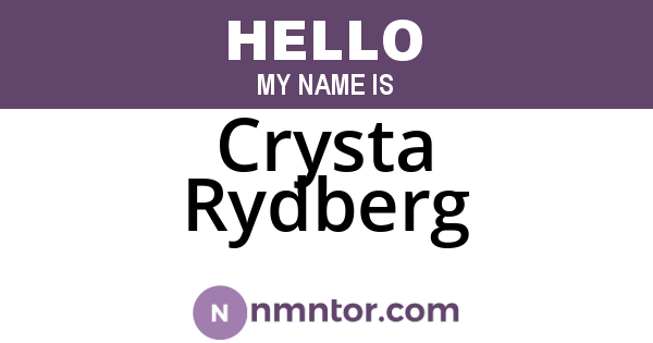 Crysta Rydberg