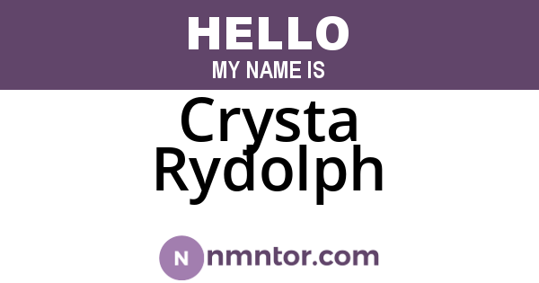 Crysta Rydolph