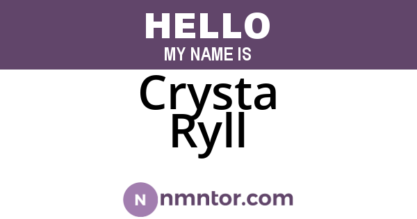 Crysta Ryll