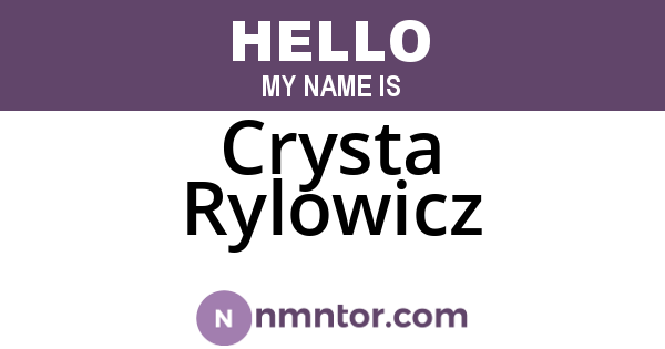 Crysta Rylowicz
