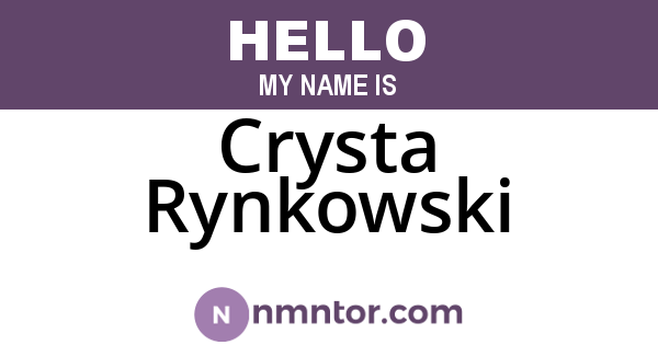 Crysta Rynkowski