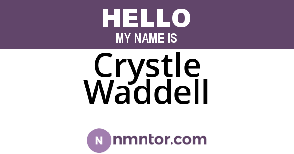 Crystle Waddell