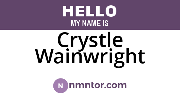 Crystle Wainwright