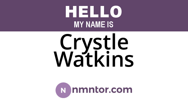 Crystle Watkins
