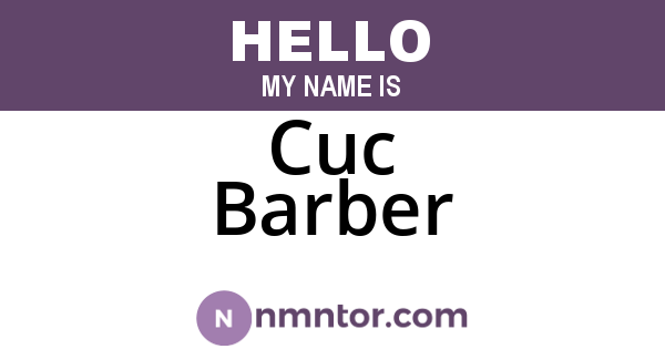 Cuc Barber