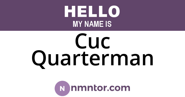 Cuc Quarterman