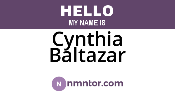 Cynthia Baltazar