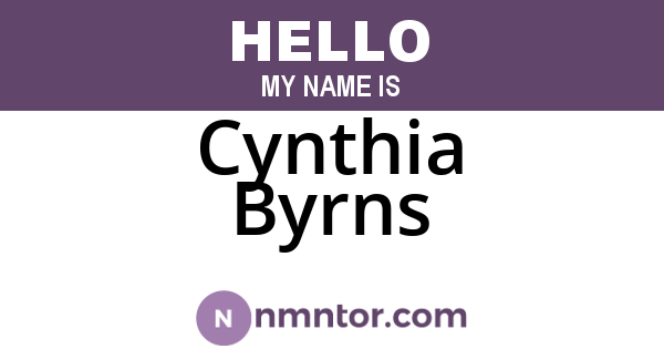 Cynthia Byrns