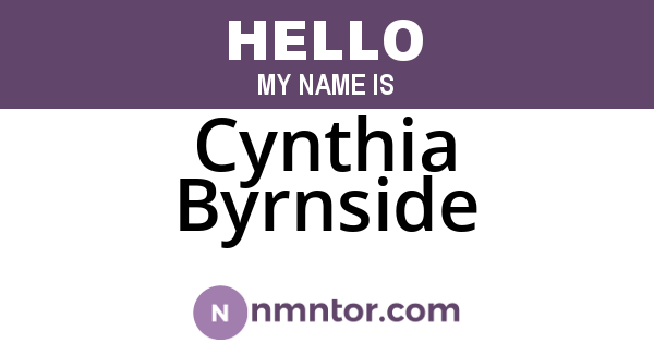 Cynthia Byrnside