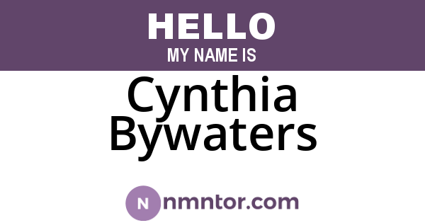 Cynthia Bywaters