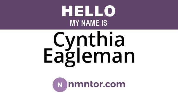 Cynthia Eagleman