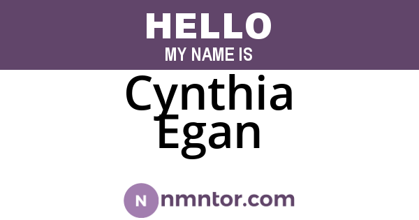 Cynthia Egan