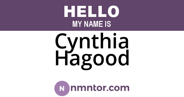 Cynthia Hagood