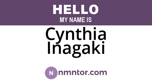 Cynthia Inagaki