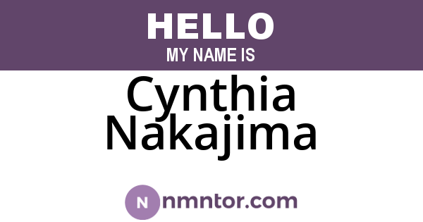 Cynthia Nakajima
