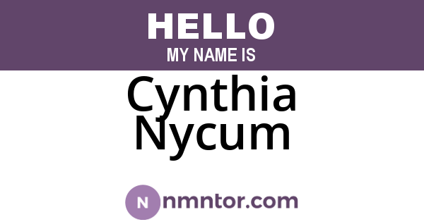 Cynthia Nycum