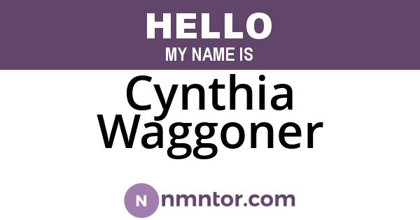 Cynthia Waggoner