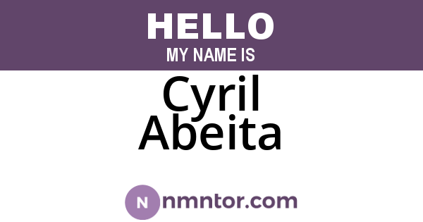 Cyril Abeita