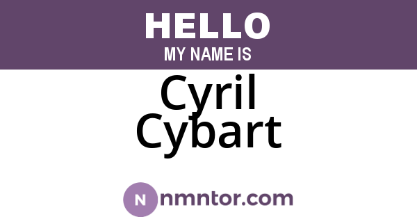 Cyril Cybart