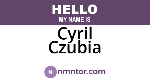 Cyril Czubia
