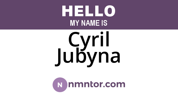 Cyril Jubyna